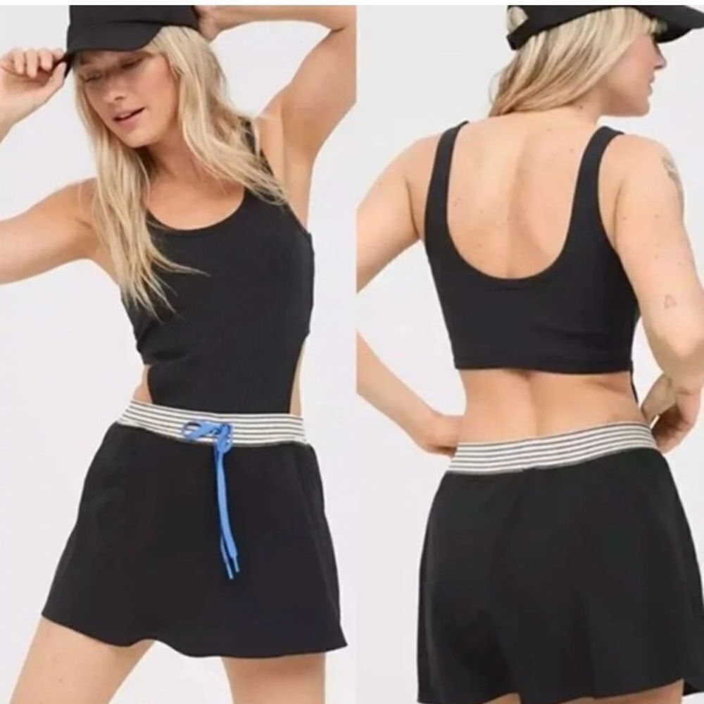 NWT Aerie Offline Tennis Skort Romper with Open Back size Large